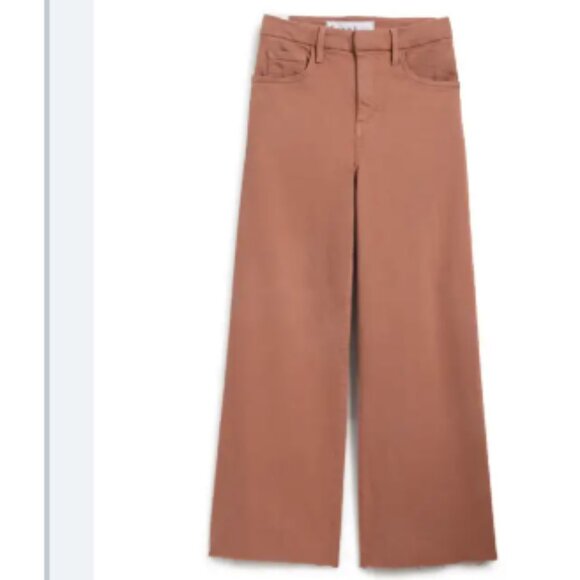 Frank & Eileen Wide Leg Jeans Cloves Terracotta Size 32 - Picture 1 of 13